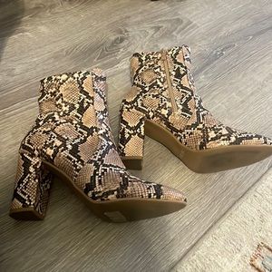 Snake Skin Boots